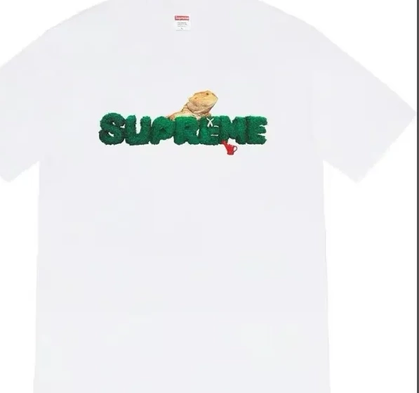 L XL T-shirt S Lizard Short Environmental Tee sleeved Green Logo Black M White 20SS Plant 0803